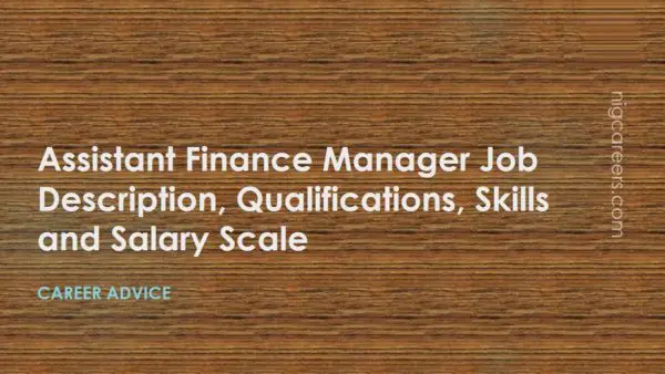 Assistant Finance Manager Job Description Skills And Salary