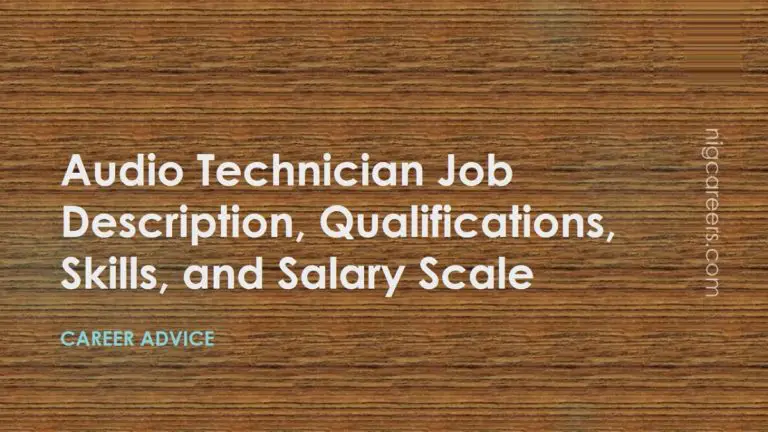 Audio Technician Job Description, Skills, And Salary