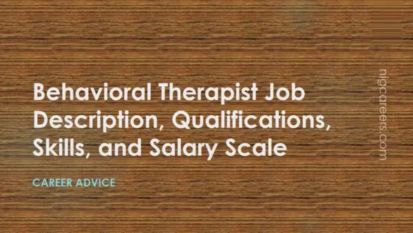 Behavioral Therapist Job Description