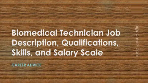 Biomedical Technician Job Description