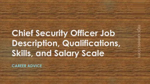 Chief Security Officer Job Description