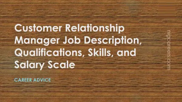 Customer Relationship Manager Job Description