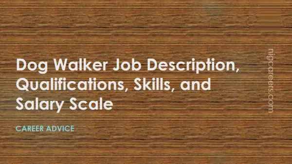 Dog Walker Job Description