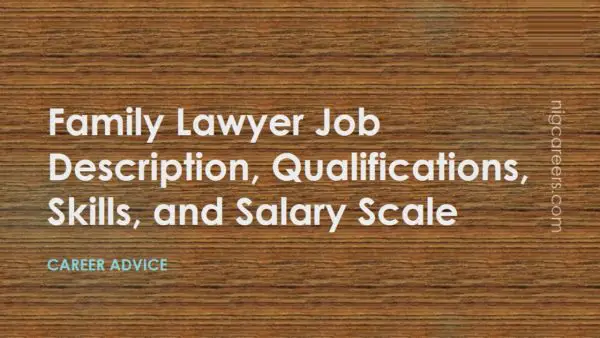 Family Lawyer Job Description