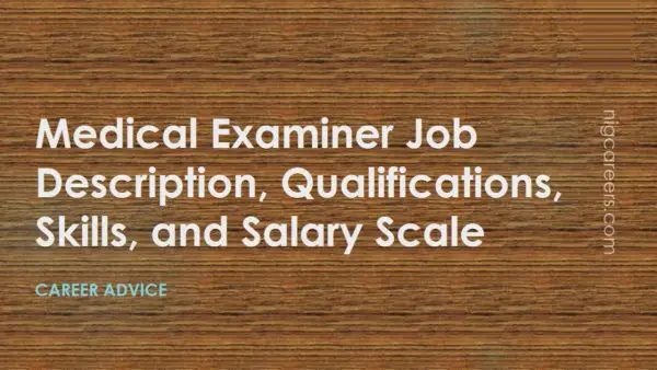 Medical Examiner Job Description