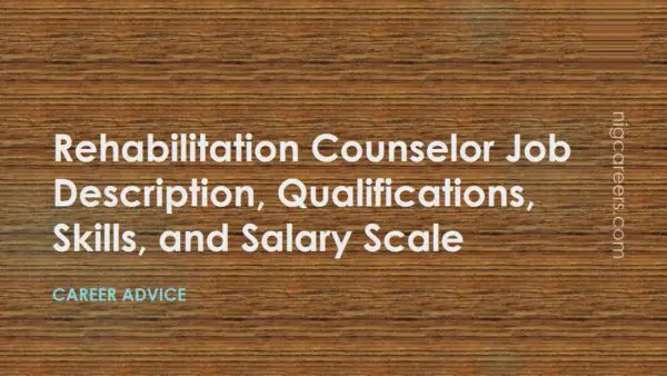 Rehabilitation Counselor Job Description