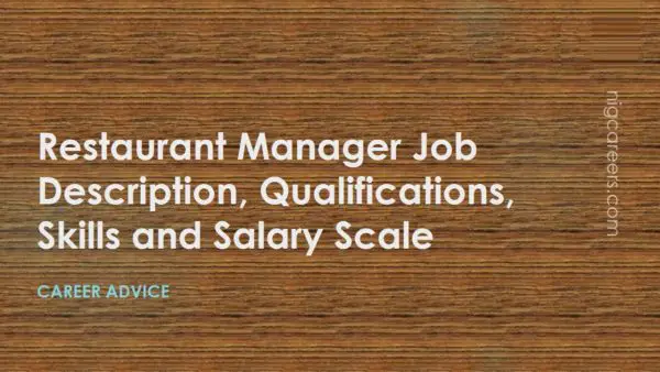 Restaurant Manager Job Description