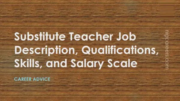 Substitute Teacher Job Description