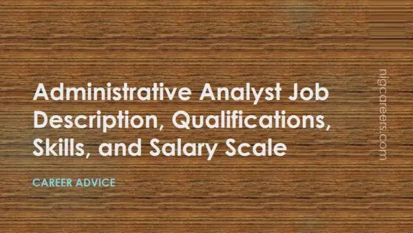 Administrative Analyst Job Description