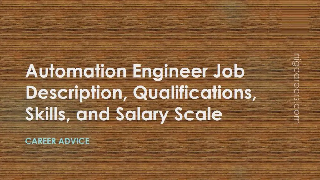 Job Description Of Industrial Automation Engineer