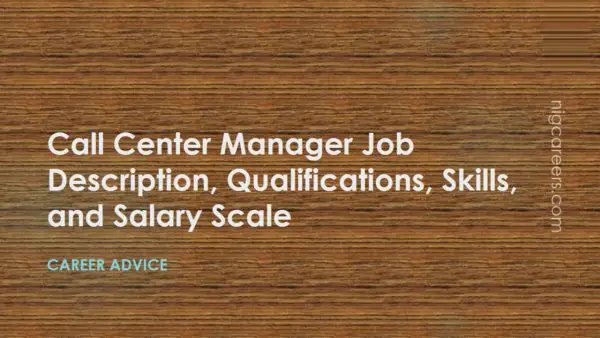 Call Center Manager Job Description