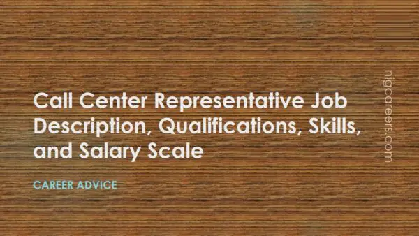 Call Center Representative Job Description