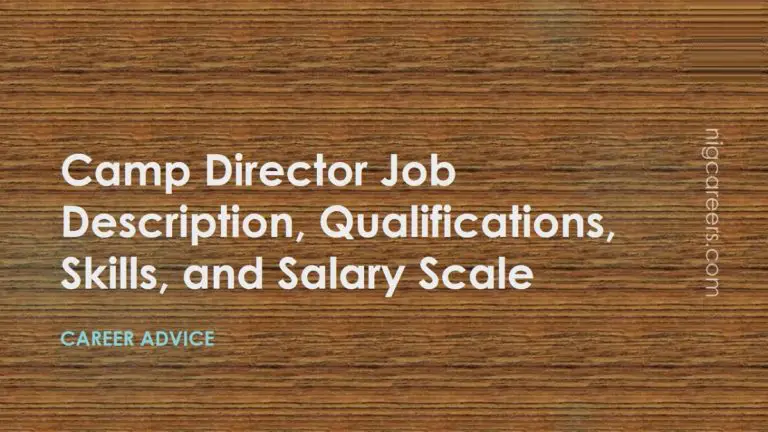 Camp Director Job Description Skills And Salary