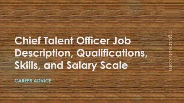 Chief Talent Officer Job Description