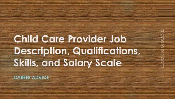 Child Care Provider Job Description