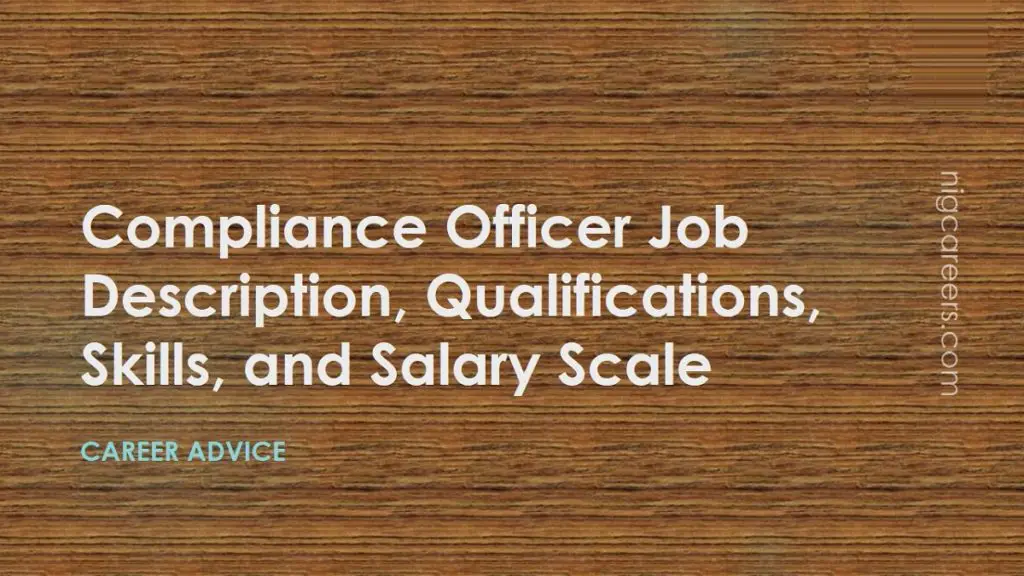 What Is Compliance Officer Job Description