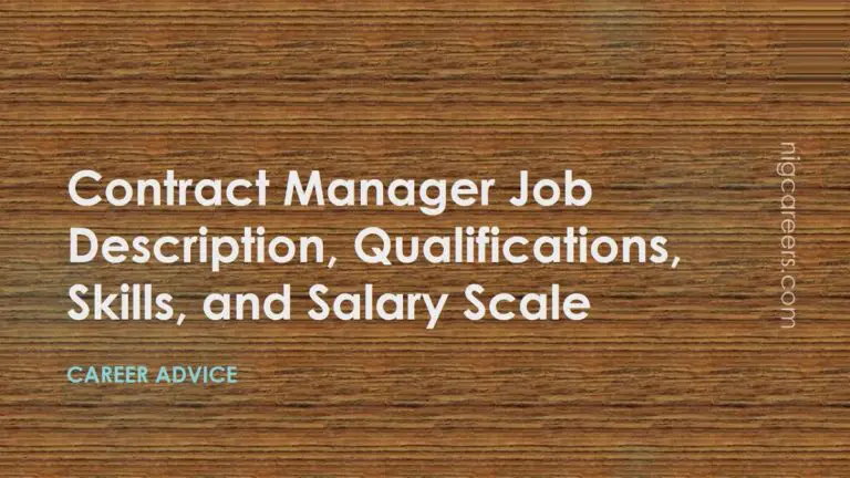 Contract Manager Job Description Skills And Salary