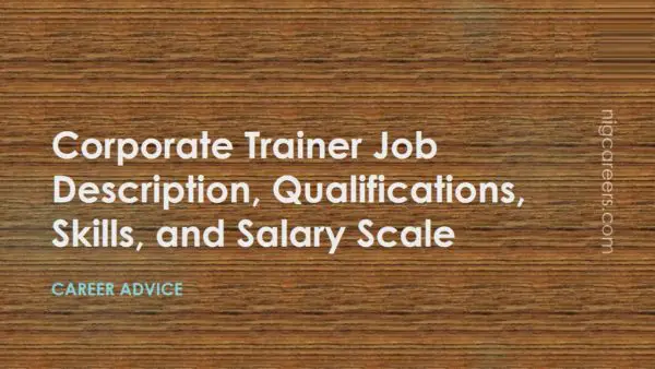 Corporate Trainer Job Description