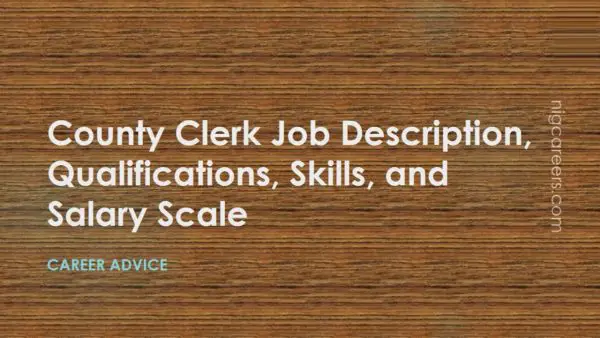 County Clerk Job Description