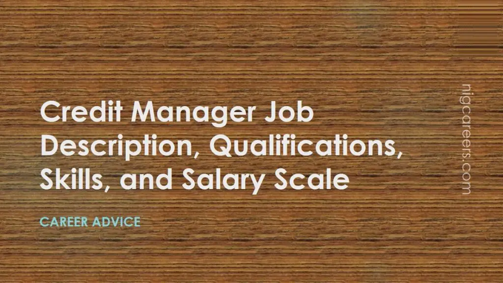 Credit Manager Job Description Skills And Salary