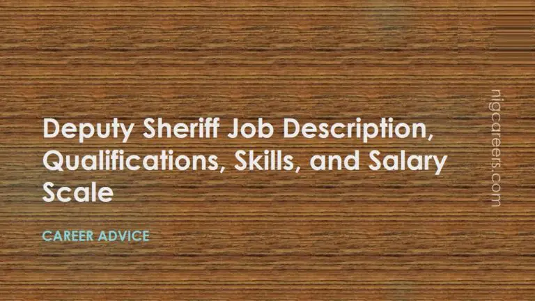 Chief Deputy Sheriff Job Description