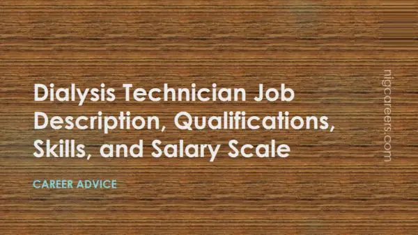 Dialysis Technician Job Description