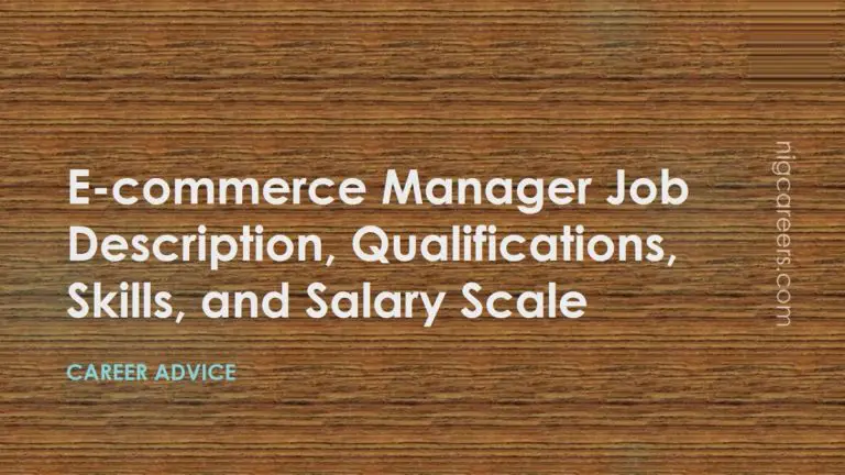 E commerce Manager Job Description Skills And Salary