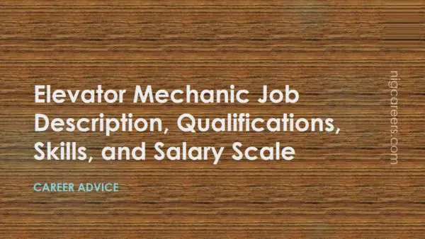 Elevator Mechanic Job Description