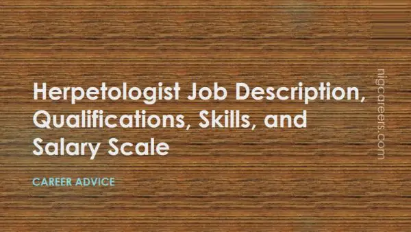 Herpetologist Job Description
