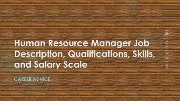 Human Resource Manager Job Description
