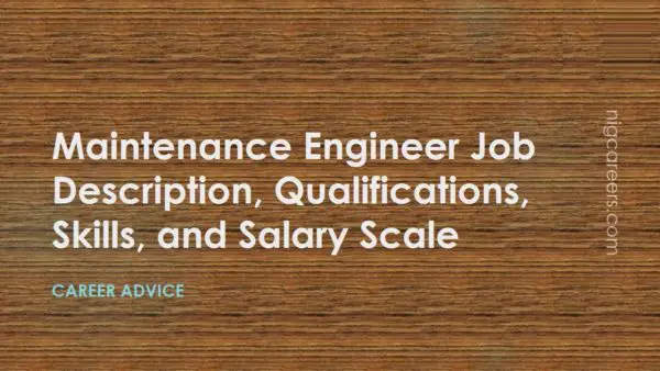 Maintenance Engineer Job Description