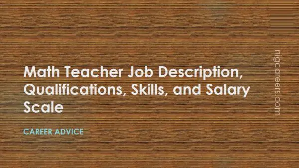 Math Teacher Job Description