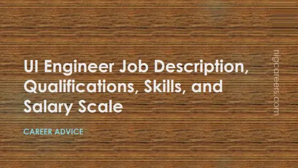 UI Engineer Job Description