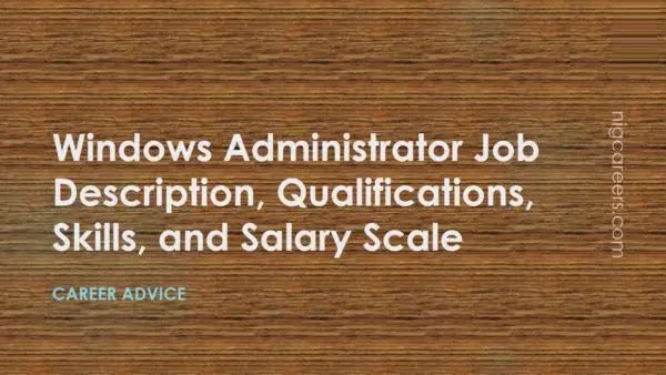 Windows Administrator Job Description