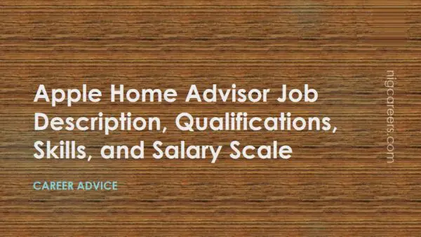 Apple Home Advisor Job Description,