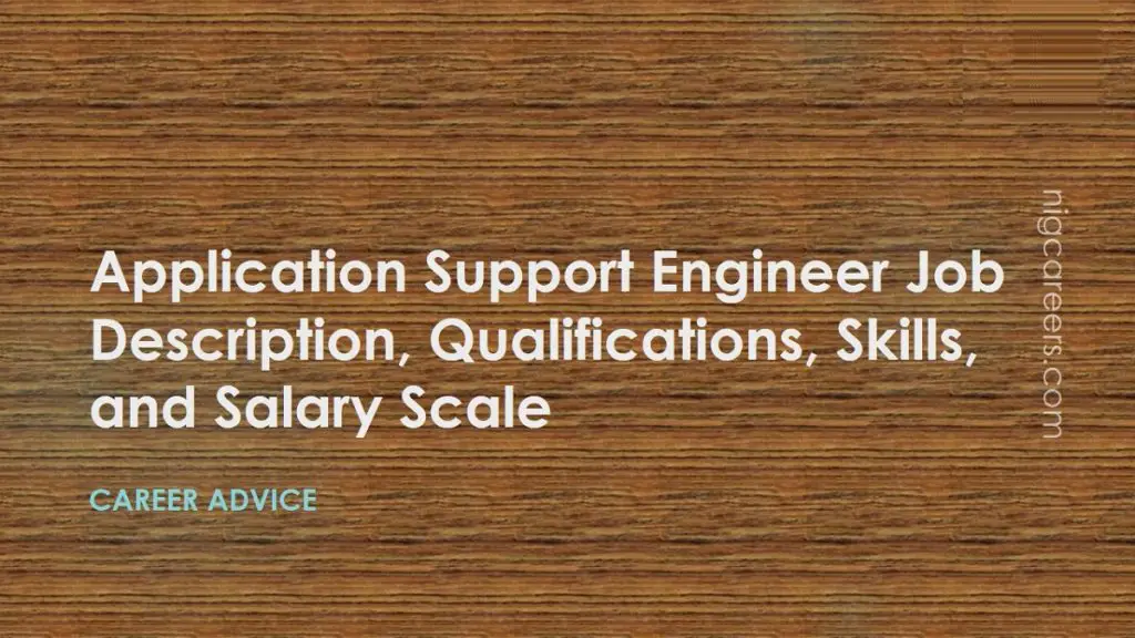 Application Support Engineer Job Profile