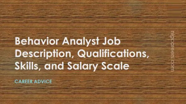 Behavior Analyst Job Description