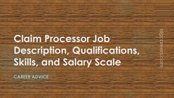 Claim Processor Job Description