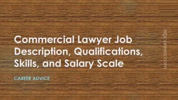 Commercial Lawyer Job Description