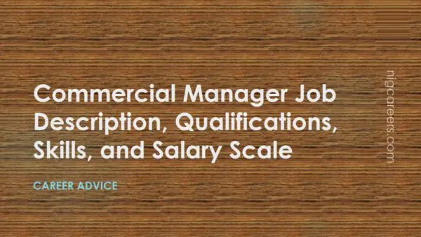 Commercial Manager Job Description