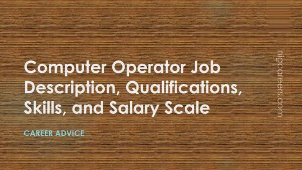 Computer Operator Job Description