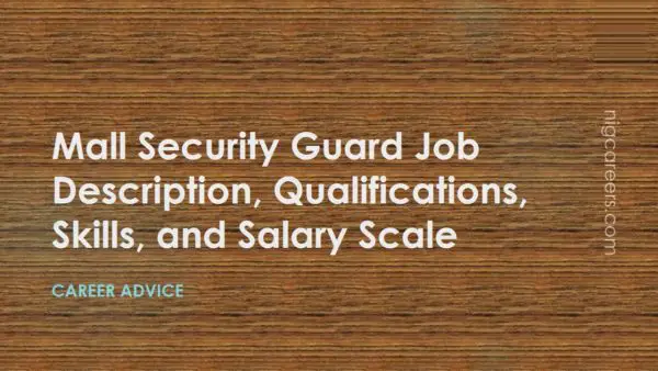Mall Security Guard Job Description
