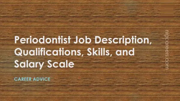 Periodontist Job Description