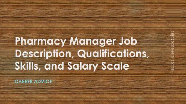 Pharmacy Manager Job Description