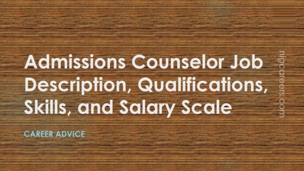 Admissions Counselor Job Description
