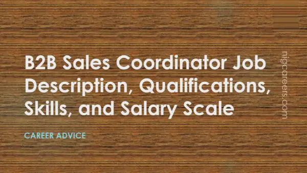 B2B Sales Coordinator Job Description