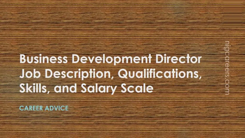 Business Development Director Job Description Skills And Salary