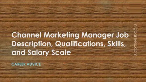 Channel Marketing Manager Job Description