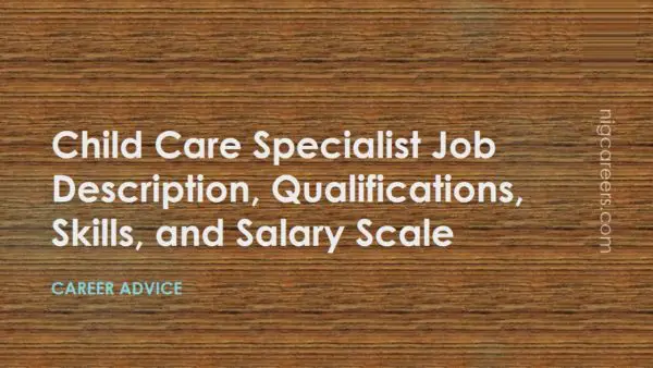 Child Care Specialist Job Description