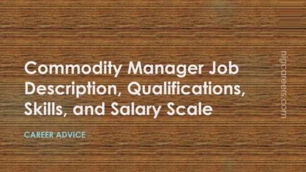 Commodity Manager Job Description